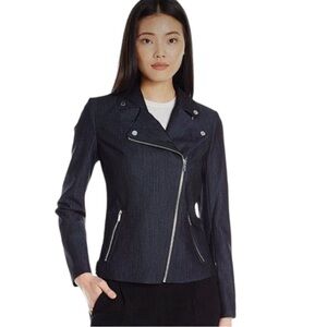 Calvin Klein Moto Jacket Navy